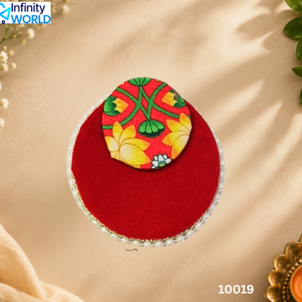 Rangoli - Flower Reversible ( Red And Green) (10019)