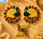 Peacock Shubh Labh And Swastik (10059)