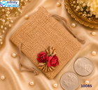 Jute Flower Coin Pouch - (10085)