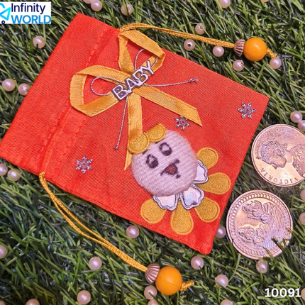 Orange Baby Coin Pouch - (10091)