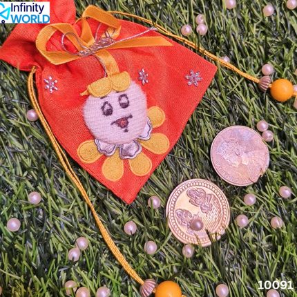 Orange Baby Coin Pouch - (10091)