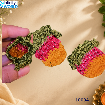 Tricolour Coin Pouch (Set Of 3) - (10094)