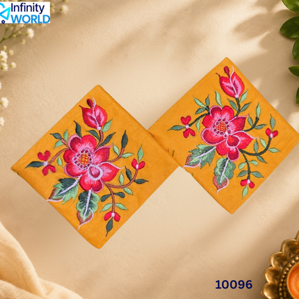 Yellow Casmet Coin Pouch (Set Of 2) - (10096)