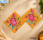 Yellow Casmet Coin Pouch (Set Of 2) - (10096)