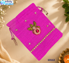 Pink Jute Kalash Potli - (10113)