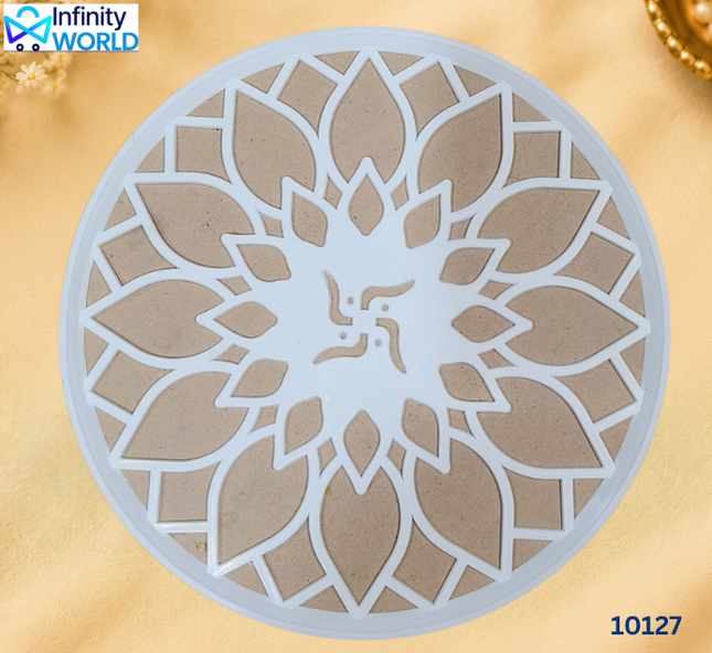 Rangoli Plate - Swastik (10127)