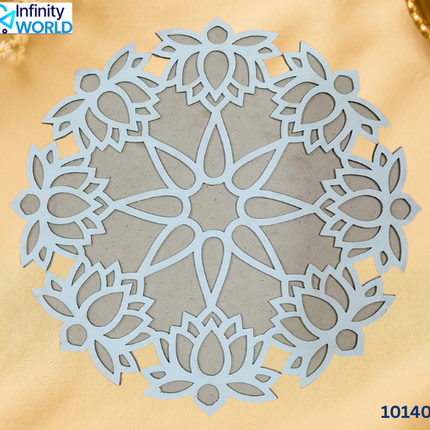 Rangoli Plate - Lotus - 10" (10140)