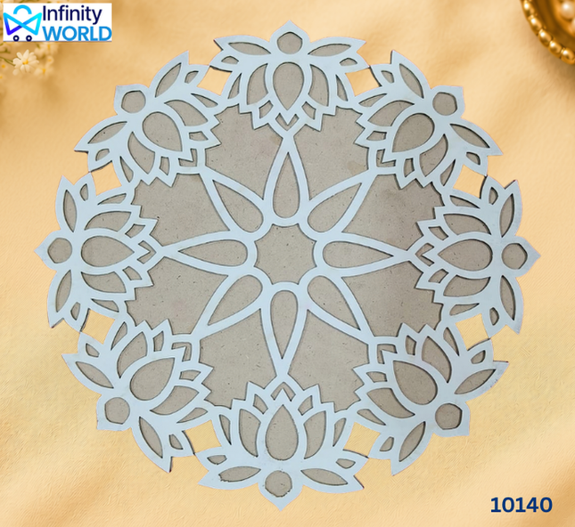 Rangoli Plate - Lotus - 10" (10140)