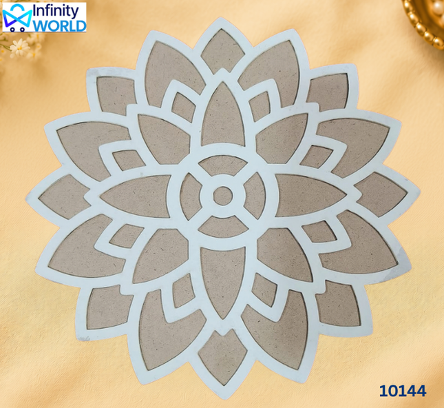 Rangoli Plate - Flower - 10" (10144)