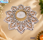 Flower Design Mdf Tealight Candle Holder - (10154)
