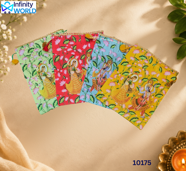 Radha Krishna Potli Big Size (Set Of 10 Pieces) - (10175)