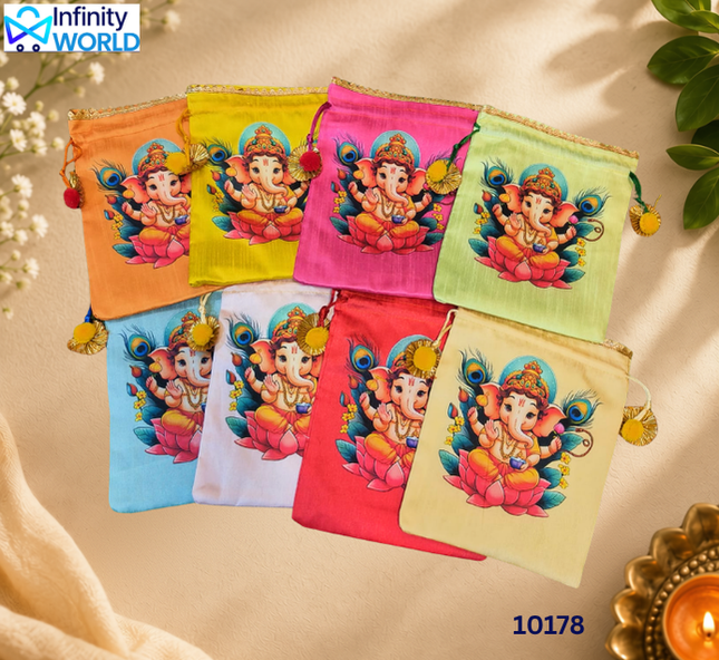 Ganeshji Potli (Set Of 10 Pieces) - (10178)