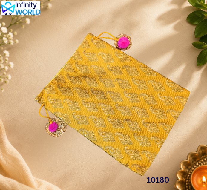 Brocade Multicolour Potli (Set Of 10) - (10180) – Infinity World