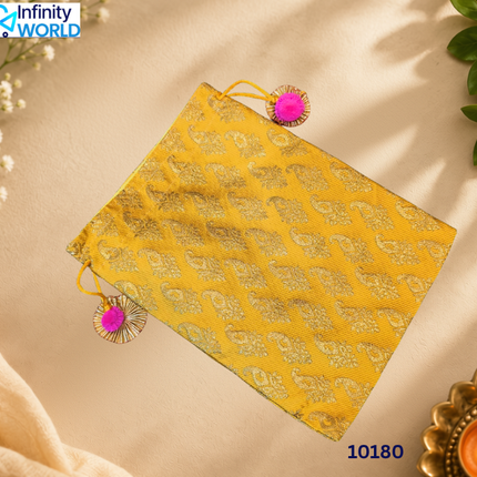 Brocade Multicolour Potli (Set Of 10) - (10180)