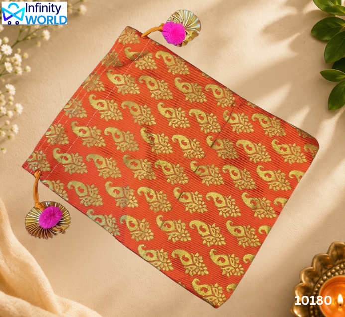 Brocade Multicolour Potli (Set Of 10) - (10180) – Infinity World