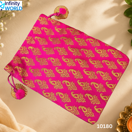 Brocade Multicolour Potli (Set Of 10) - (10180)