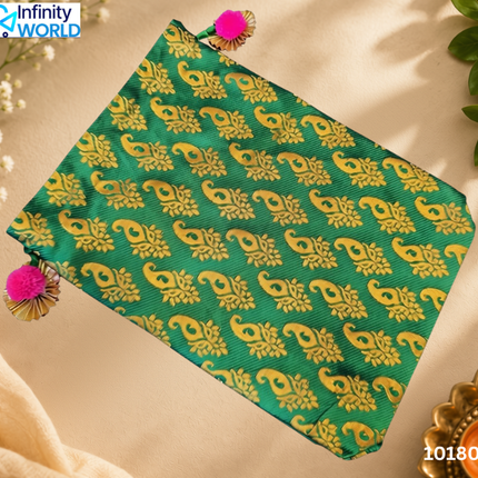 Brocade Multicolour Potli (Set Of 10) - (10180)