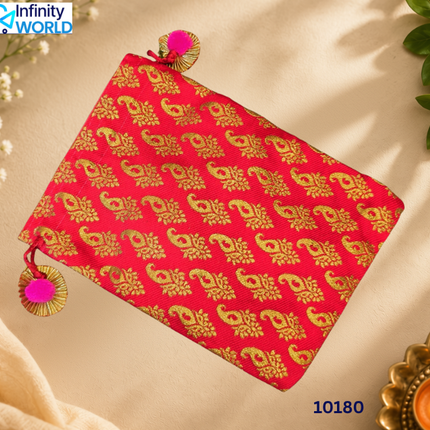 Brocade Multicolour Potli (Set Of 10) - (10180)