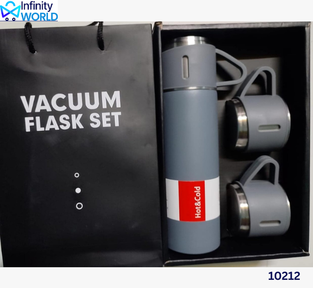 Grey Vacuum Flask Set (10212)