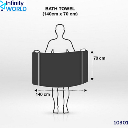 Navy Blue Towel - (10301)
