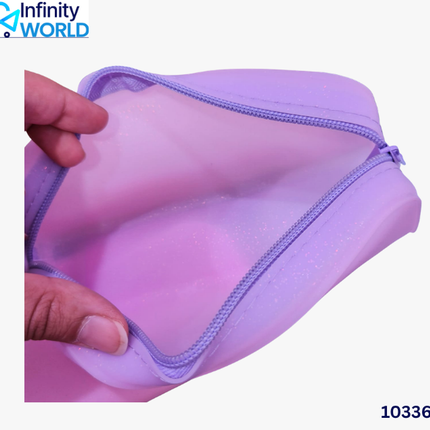 Silicon Glitter Pouch - (10336)