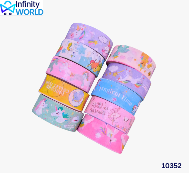 Printed Unicorn Tape - (10352)