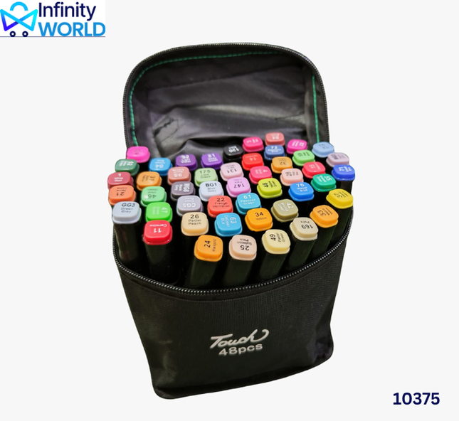 48 Pieces Twin Marker Set - (10375)