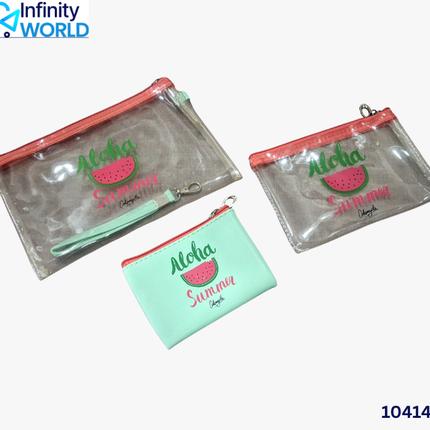 Aloha 3 Piece Pouch Set - (10414)
