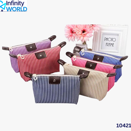Stripes Boat Pouch - (10421)