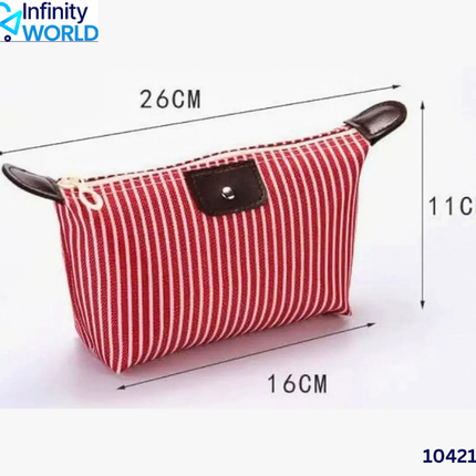 Stripes Boat Pouch - (10421)