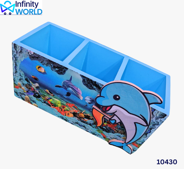 Dolphin Motif Mdf Organiser - (10430)