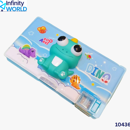 Squishy Eyes Cartoon Pencil Box - (10436)
