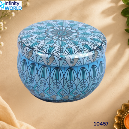 Mandala Tin Scented Candle - (10457)