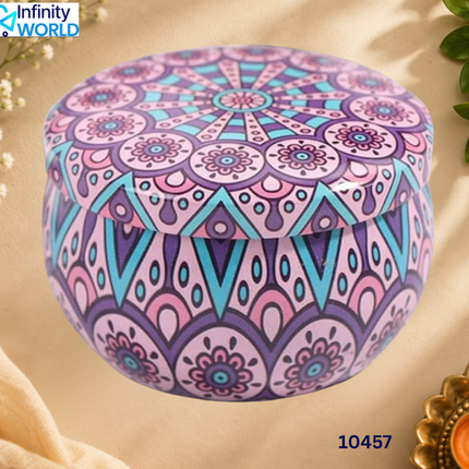 Mandala Tin Scented Candle - (10457)