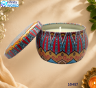 Mandala Tin Scented Candle - (10457)