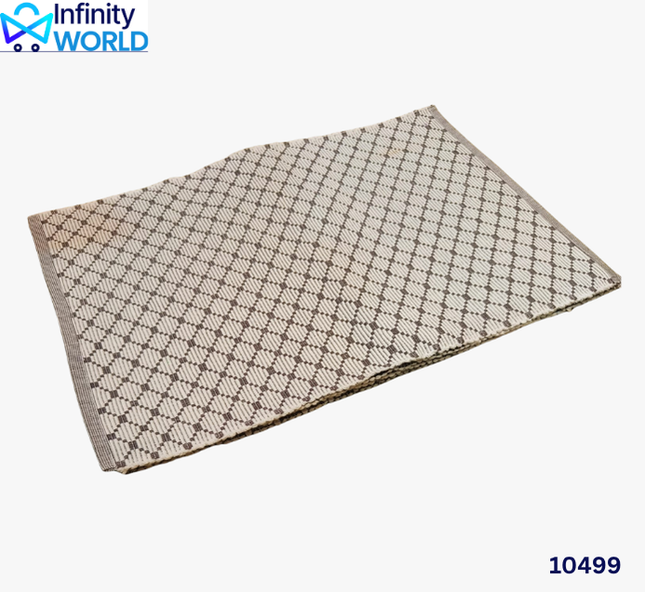 Grey Checks Dining Mat Set - (10499)