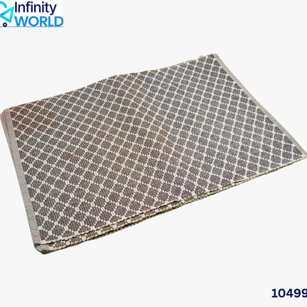 Grey Checks Dining Mat Set - (10499)