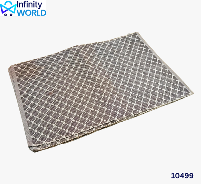 Grey Checks Dining Mat Set - (10499)