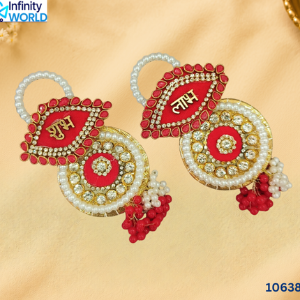 Red White Latkan Shubh Labh (10638)