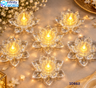 10663 - White Led Lotus