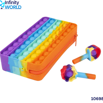 Multicolour Popit Pencil Pouch - (10698)