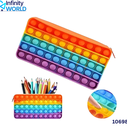 Multicolour Popit Pencil Pouch - (10698)
