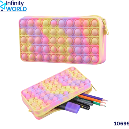 Pink Yellow Popit Pencil Pouch - (10699)