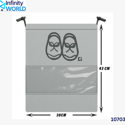 Drawstring Shoe Pouch - (10703)