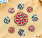 Rangoli - Peacock - 3D (10710)