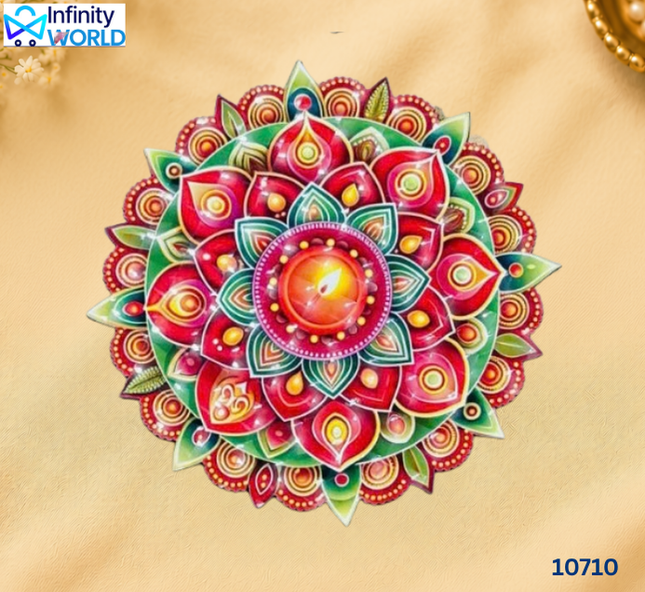 Rangoli - Peacock - 3D (10710)