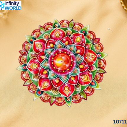 Rangoli - Peacock - 3D (10711)