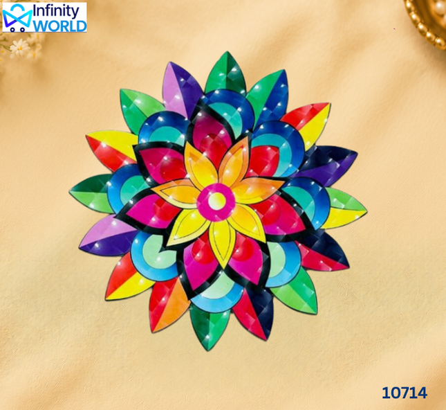 Rangoli - Multicolour - 3D  (10714)