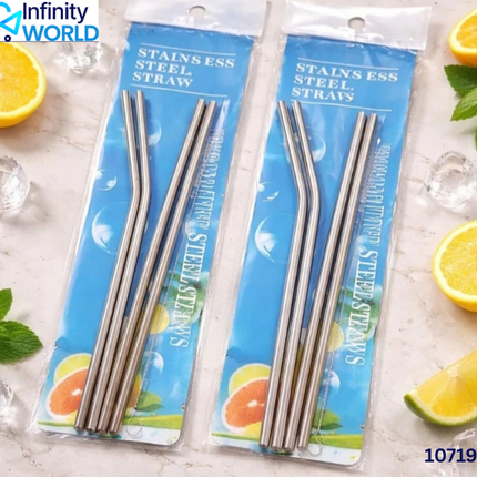 Stainless Steel Straw Set - (10719)