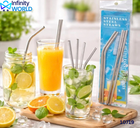Stainless Steel Straw Set - (10719)